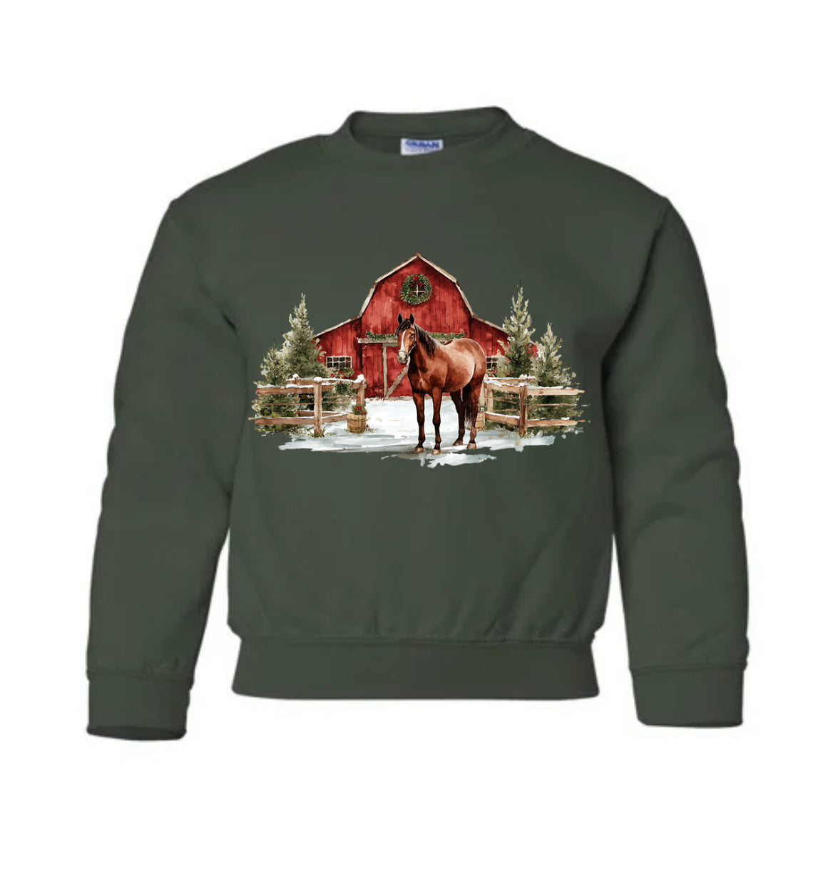 YOUTH/TODDLER Western Christmas Crewnecks (12 designs, 3 colour options) •PRE ORDER•