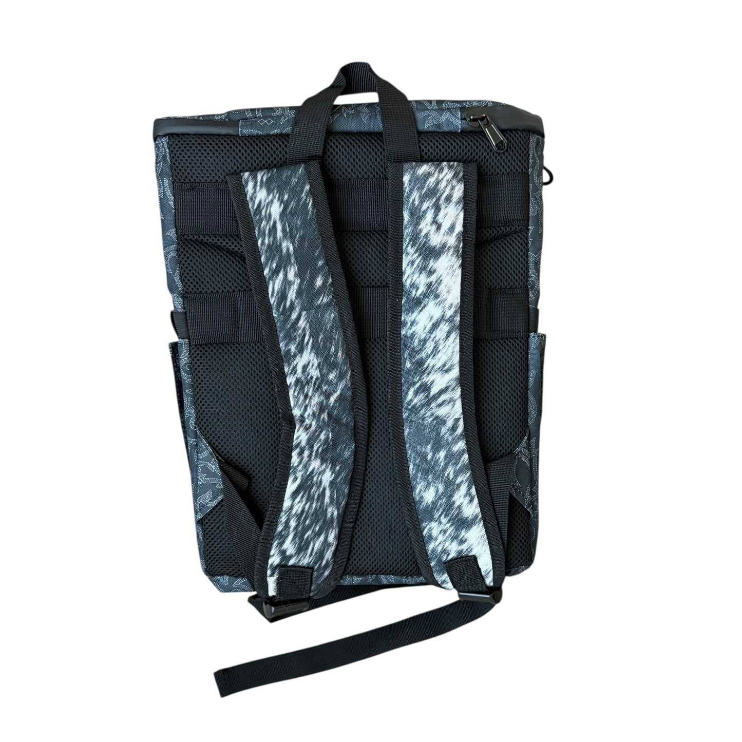 Black Bootstitch Cowhide Cooler Backpack