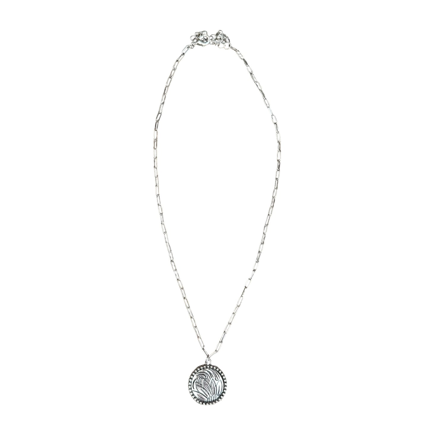 Tooled Floral Necklace