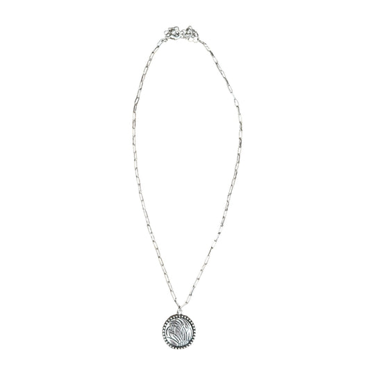 Tooled Floral Necklace