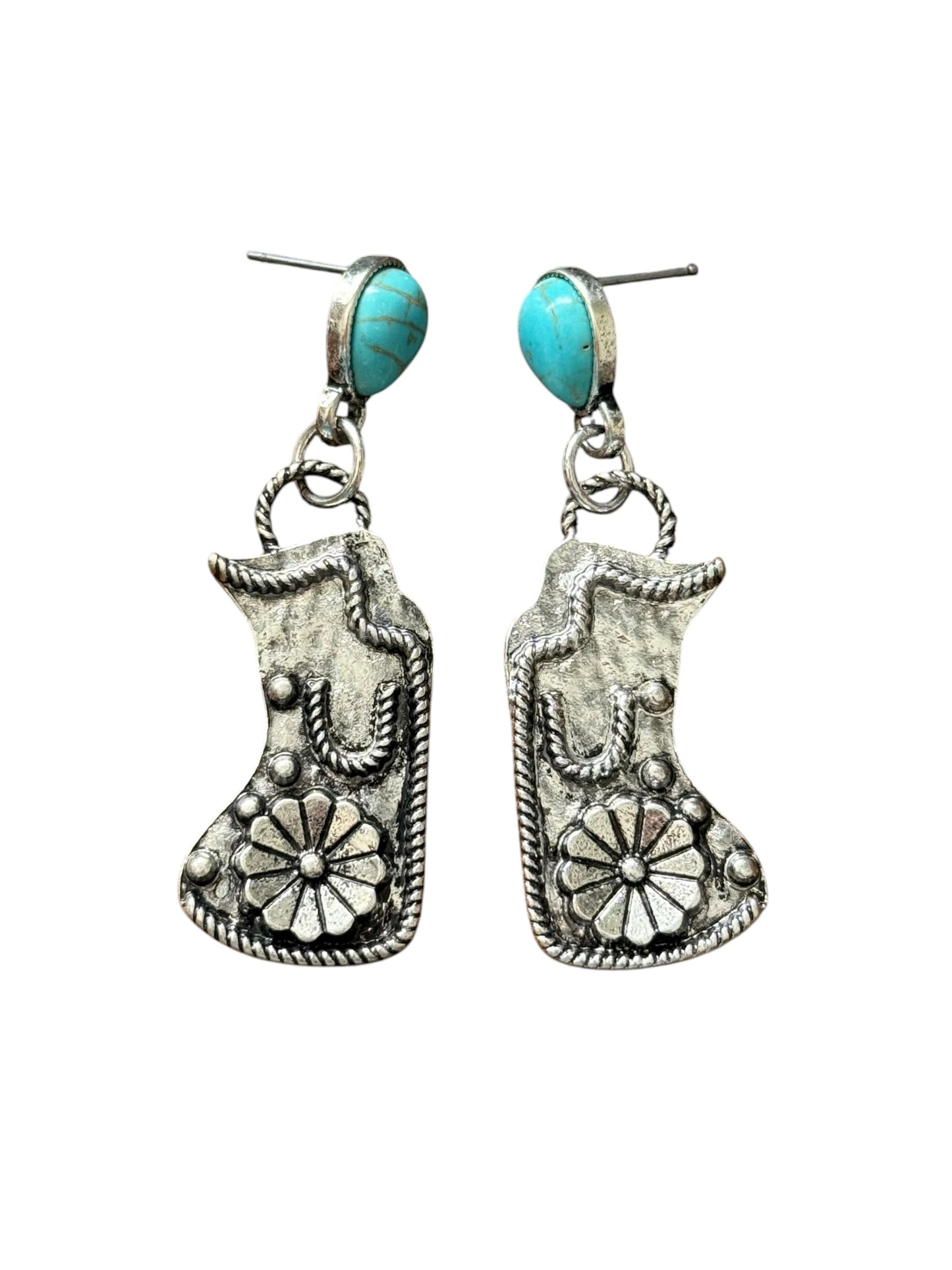 Turquoise Chaps Earrings