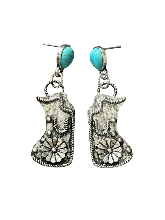 Turquoise Chaps Earrings