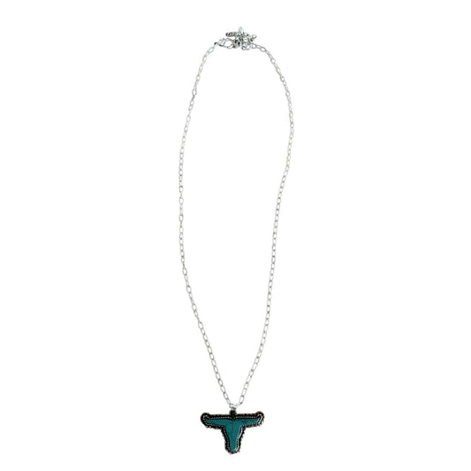 Turquoise Longhorn Necklace