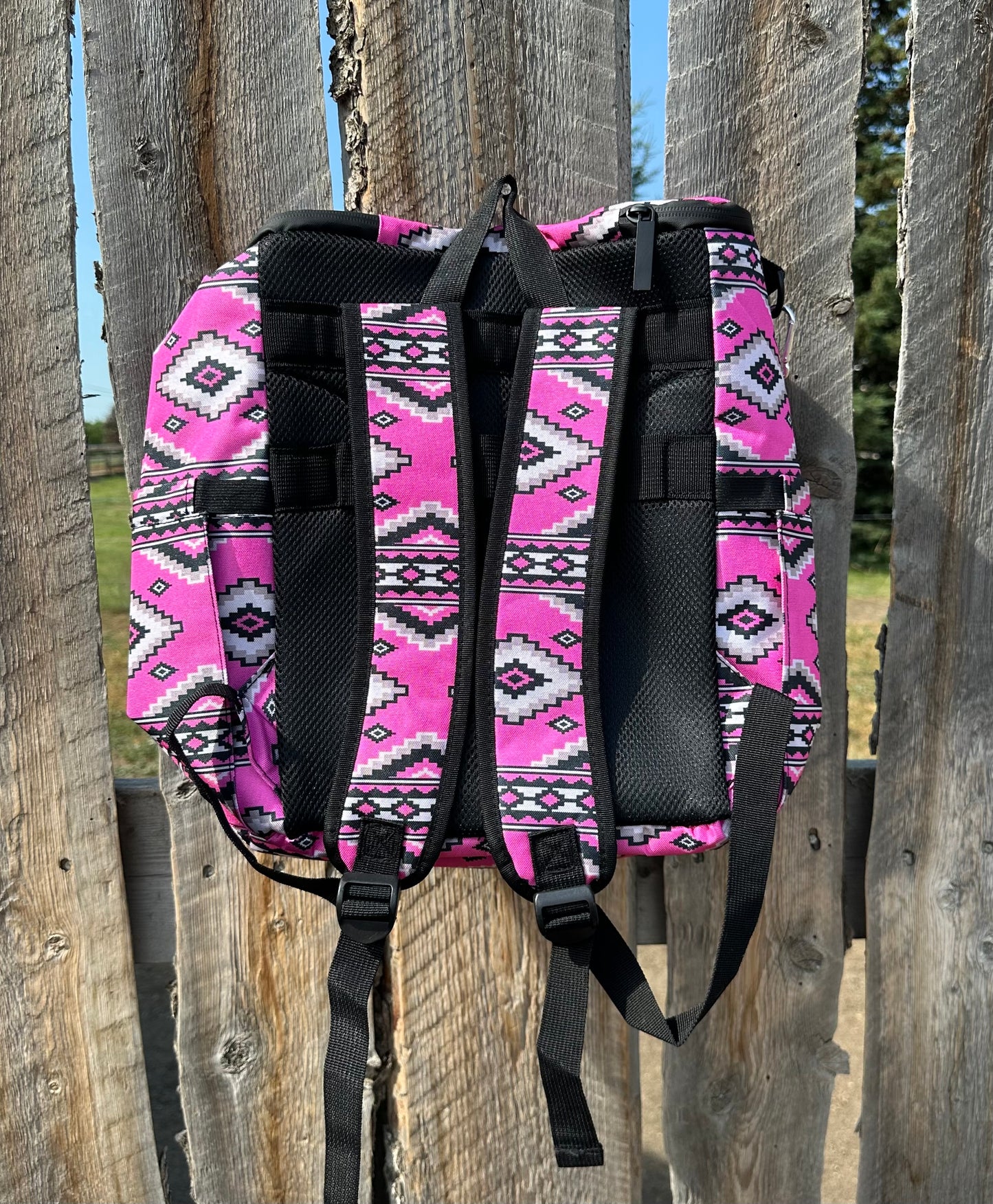 Pink Aztec Cooler Backpack