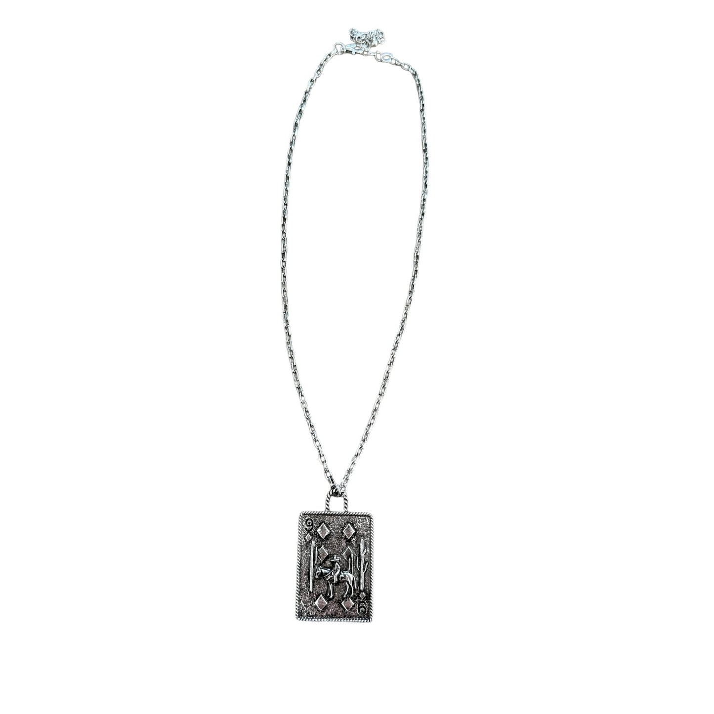 Cactus Horse Cards Necklace