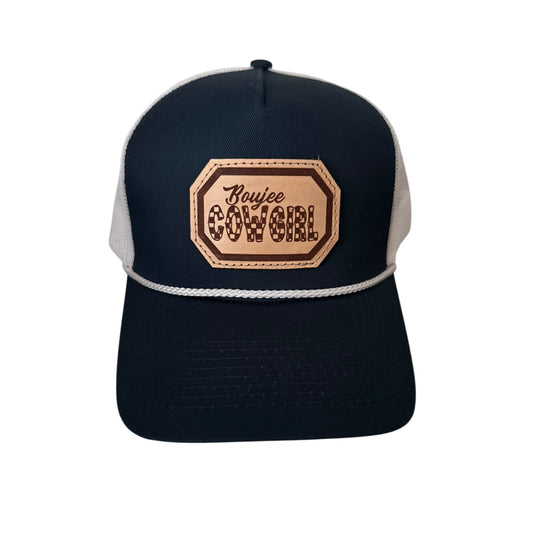 Navy/White Rope Boujee Cowgirl Hat