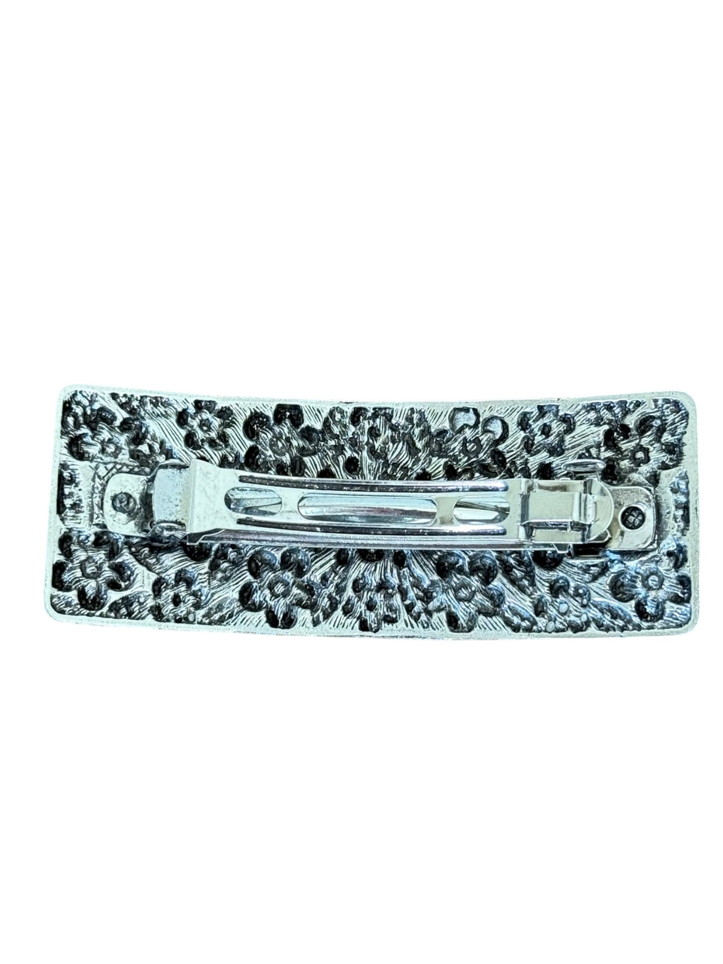 Turquoise Flower Hair Barrette