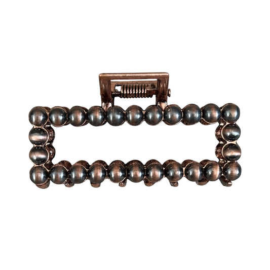 Copper Navajo Pearl Mini Claw Clip