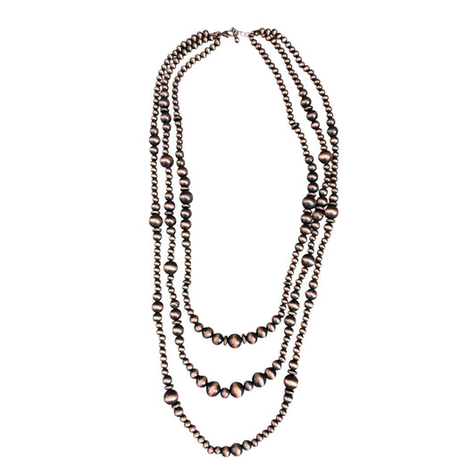 Copper Navajo Pearl Layered Necklace