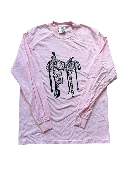 Tooled Saddle Blossom Long Sleeve