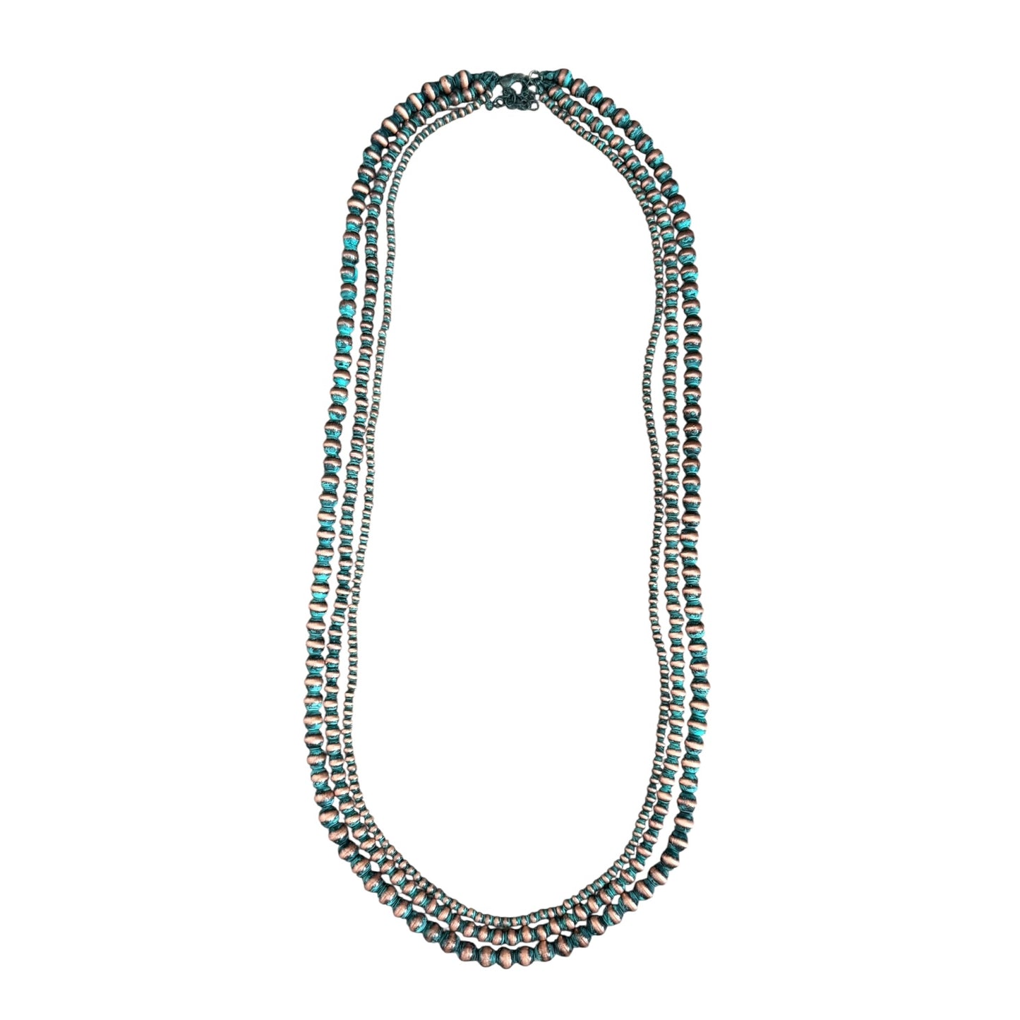 Patina Navajo Pearl Triple Layer Necklace