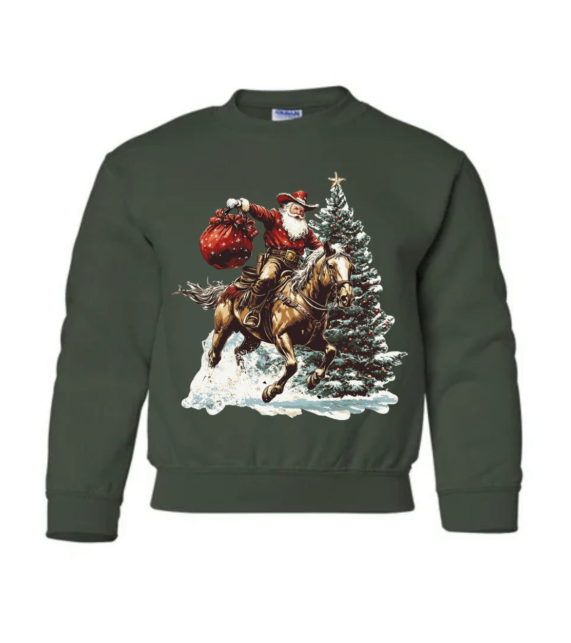 YOUTH/TODDLER Western Christmas Crewnecks (12 designs, 3 colour options) •PRE ORDER•
