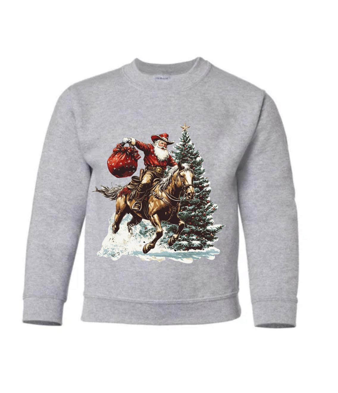 YOUTH/TODDLER Western Christmas Crewnecks (12 designs, 3 colour options) •PRE ORDER•