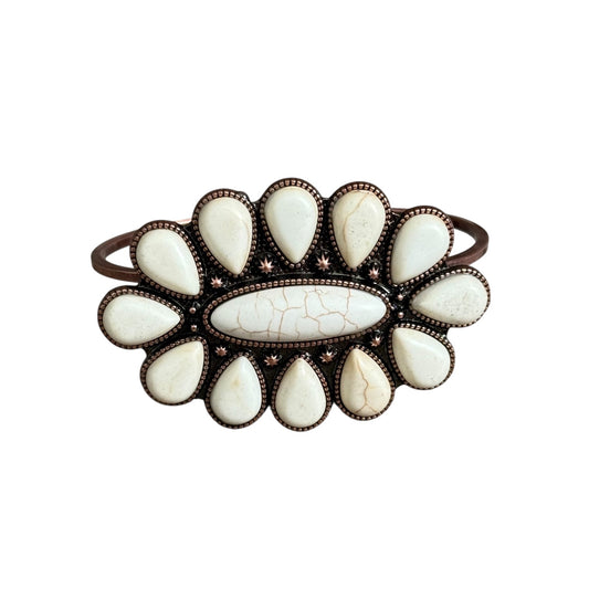 Copper Cluster Hinge Bracelet