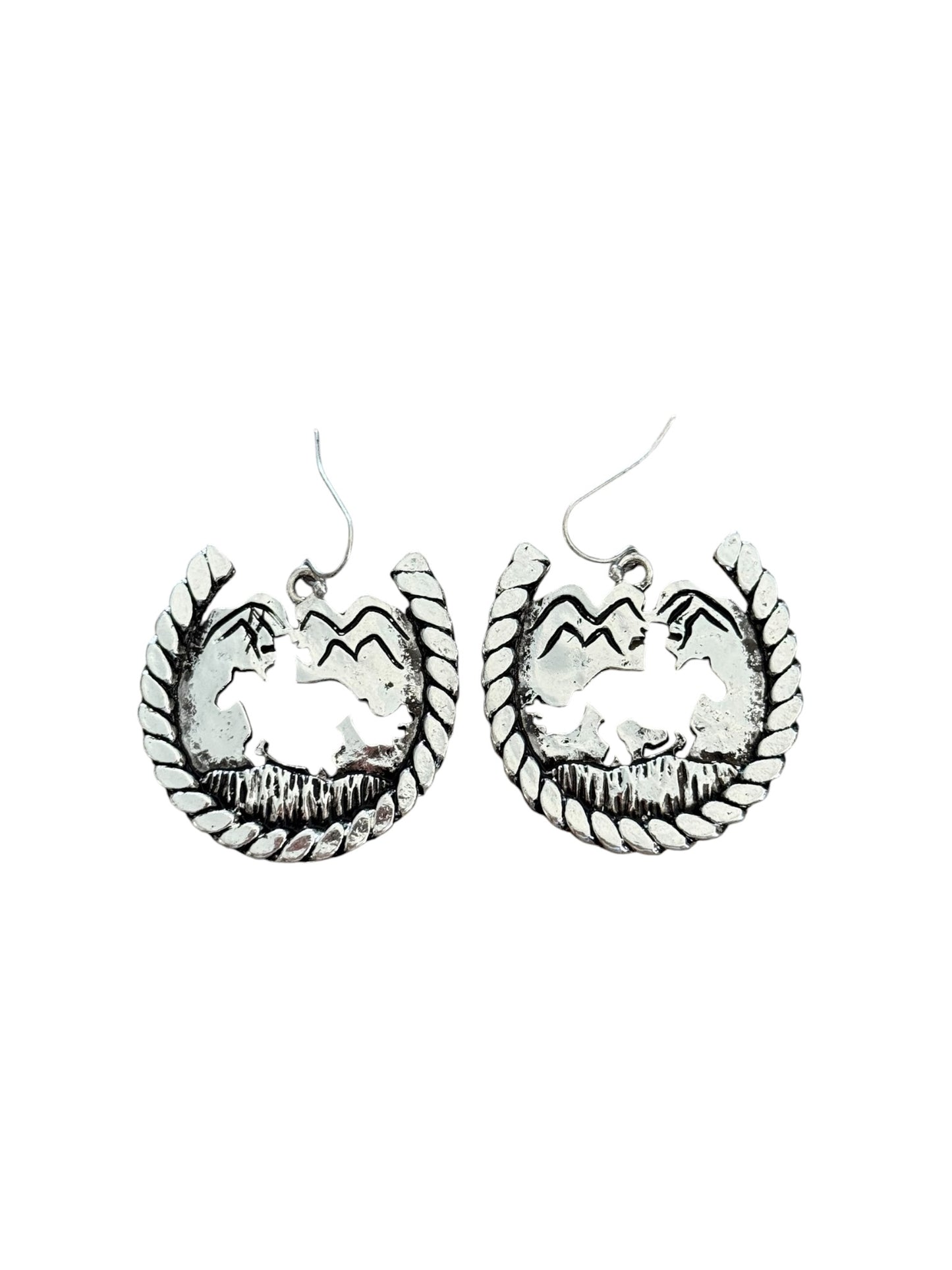Horseshoe Cutout Large Earrings