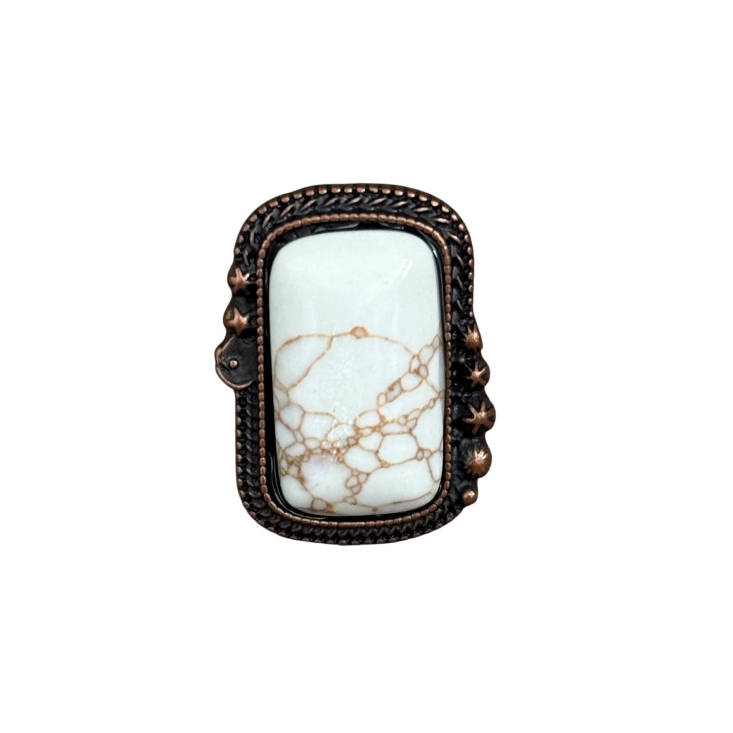 Copper Rectangle Cuff Ring
