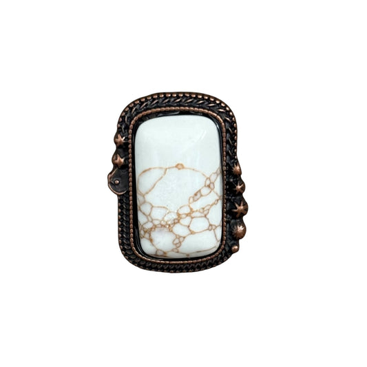 Copper Rectangle Cuff Ring