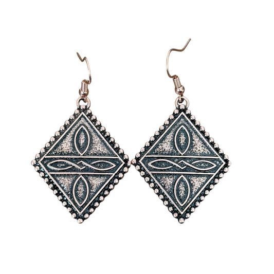 Copper Bootstitch Earrings