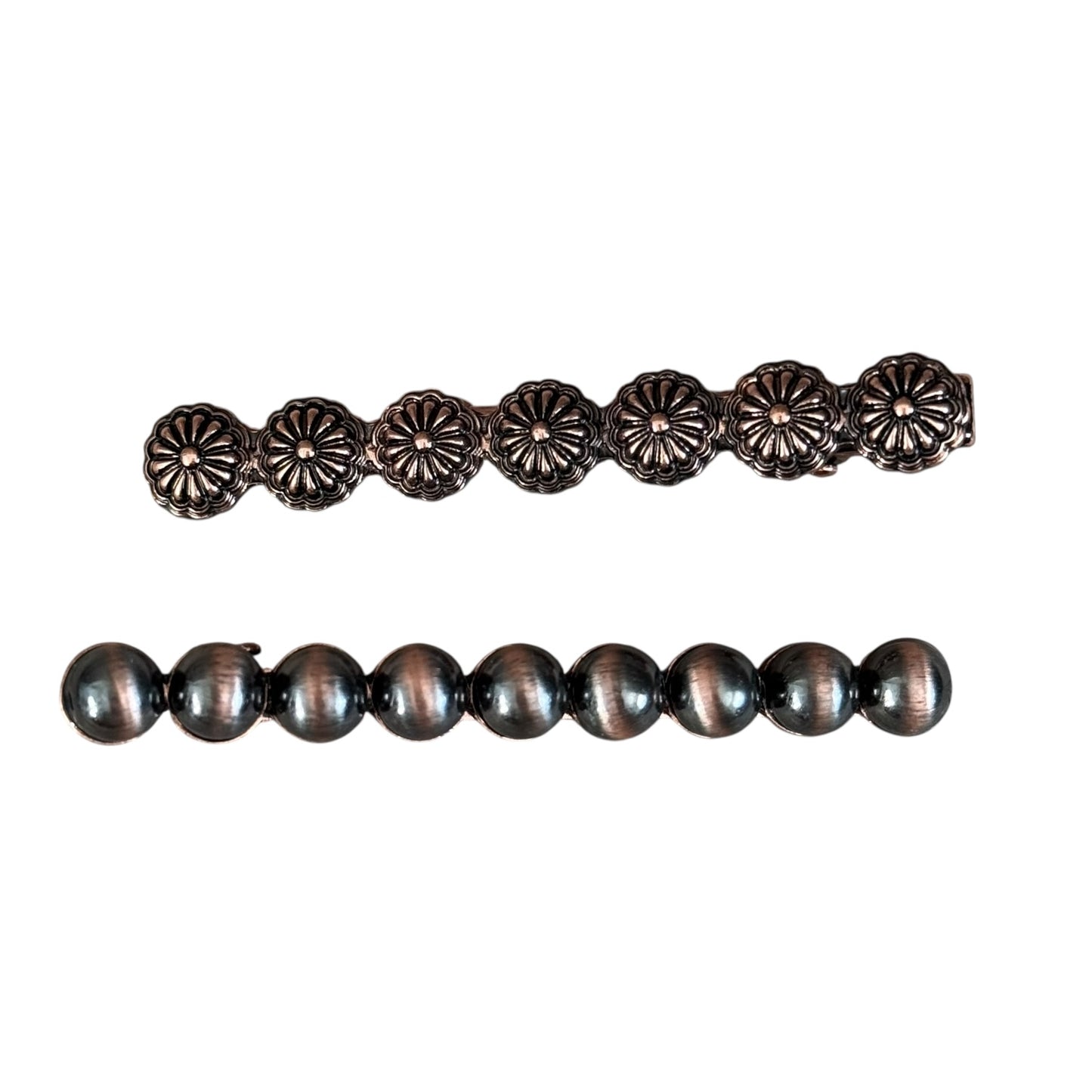 Copper Navajo Pearl 2 Pack Hair Clips