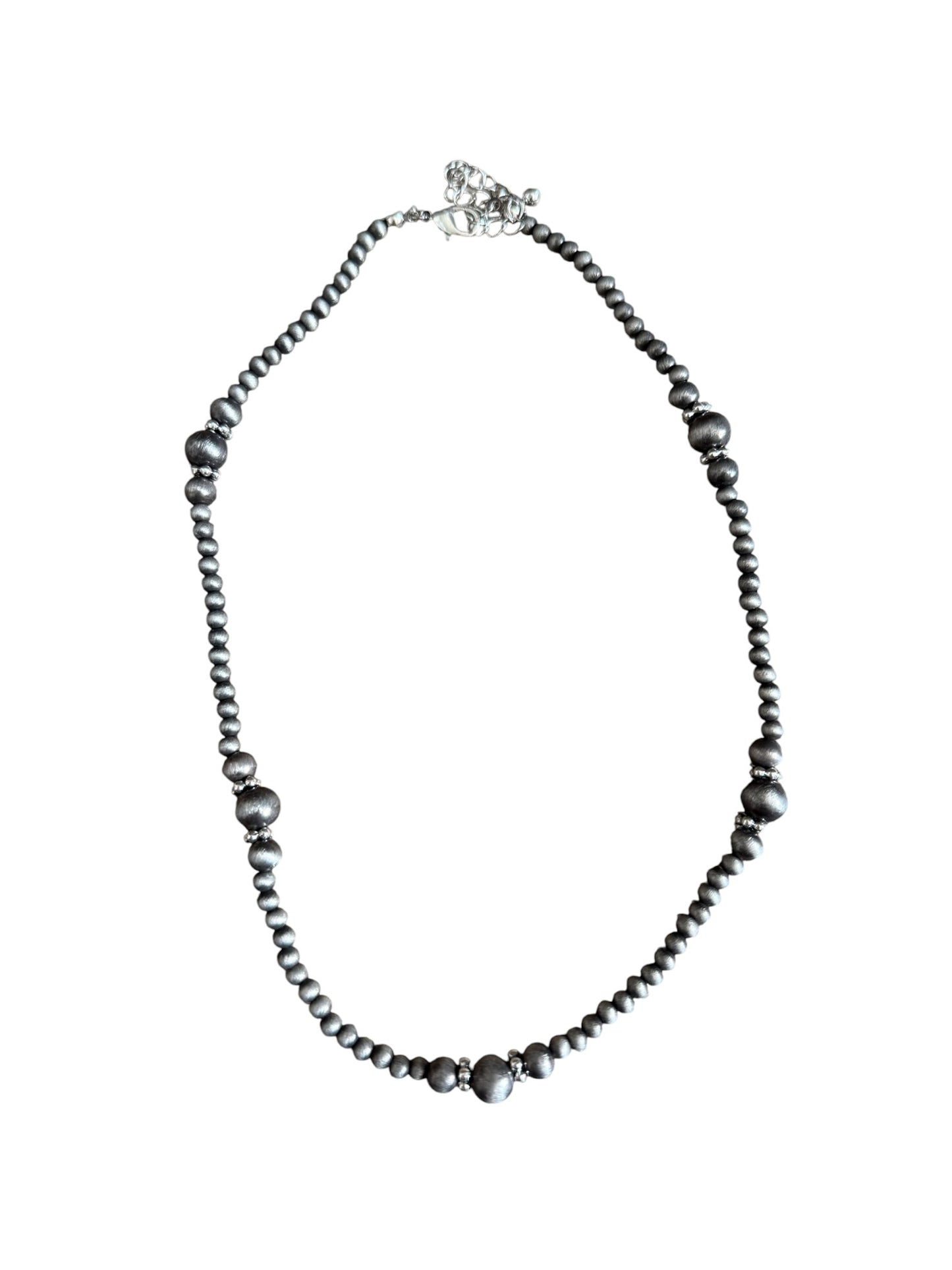 Gunmetal Navajo Pearl Necklace