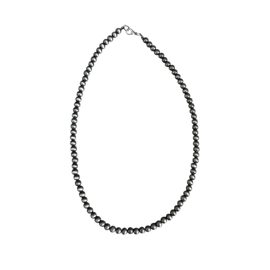 Gunmetal Navajo Pearl Necklace