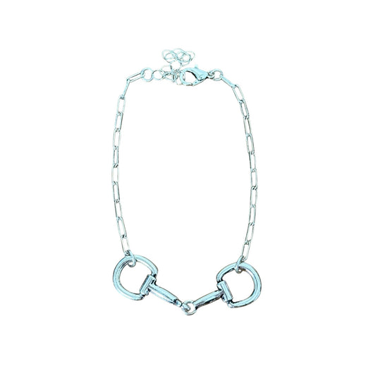 Silver Snaffle Bit Bracelet