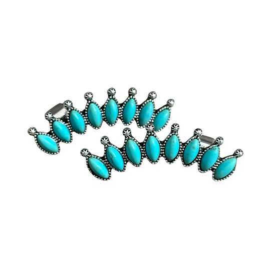 Turquoise Ear Climbers