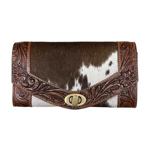 Tooled Cowhide Wallet (more options available)