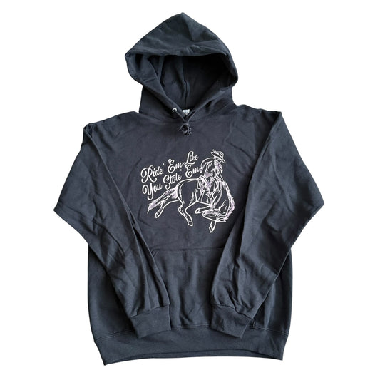 Black w/ Pink Ride ’ Em Hoodie