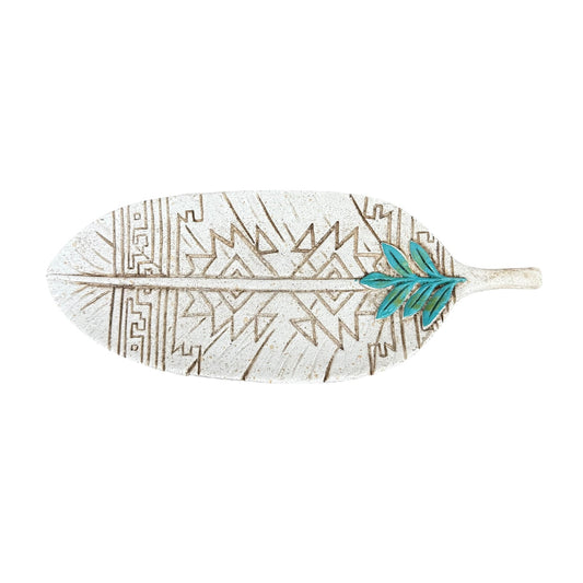 Aztec Feather Trinket Tray
