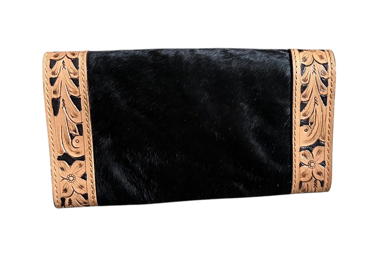 Tooled Leather Cowhide Wallet