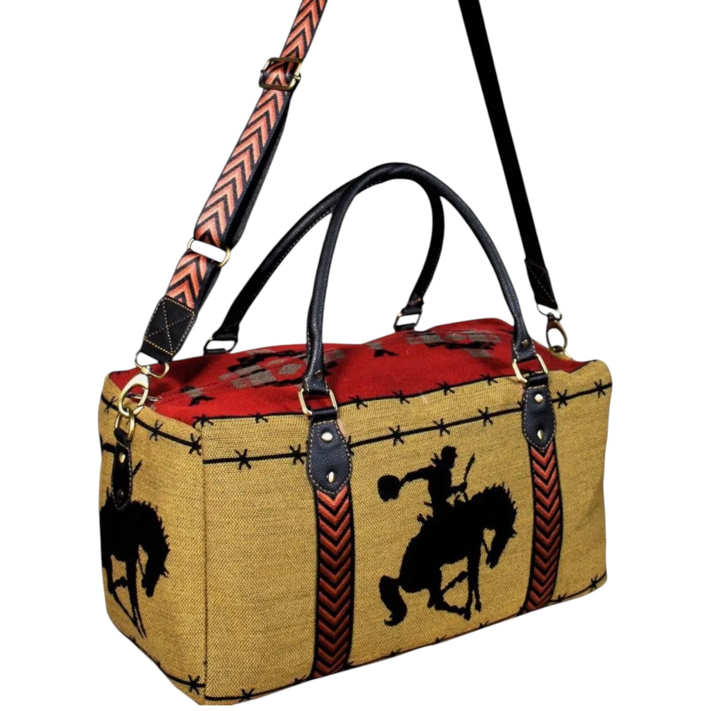 Tan Bronc Travel Bag
