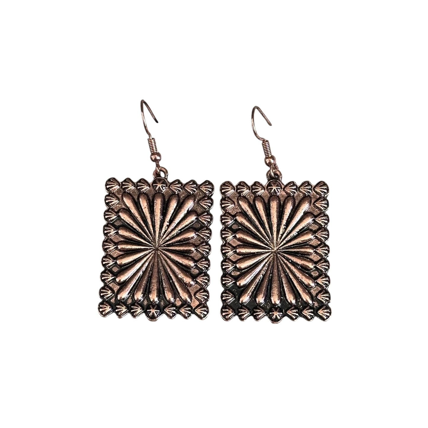 Copper Concho Earrings