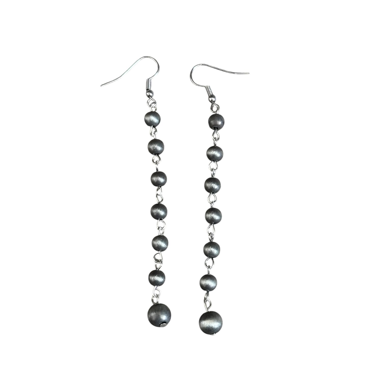 Gunmetal Navajo Pearl Earrings