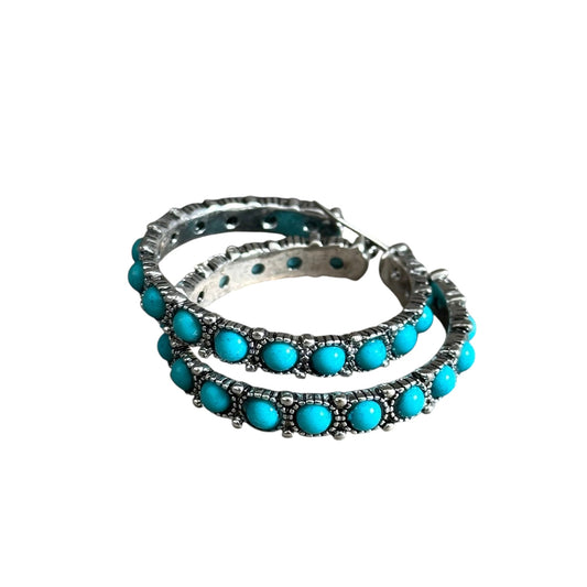 Turquoise Hoop Earrings