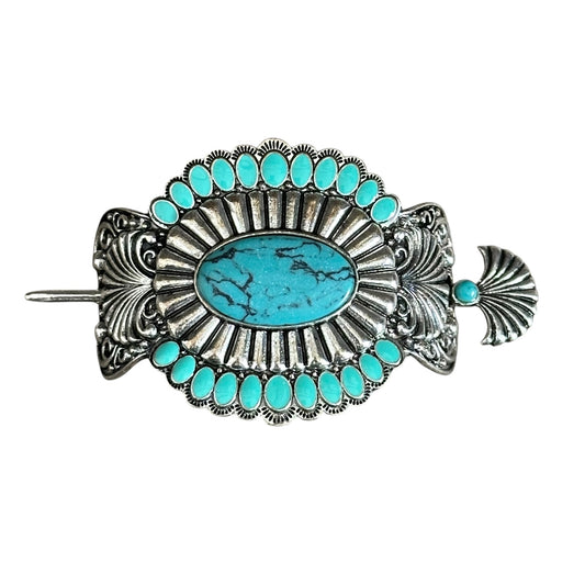 Silver & Turquoise Hair Stick