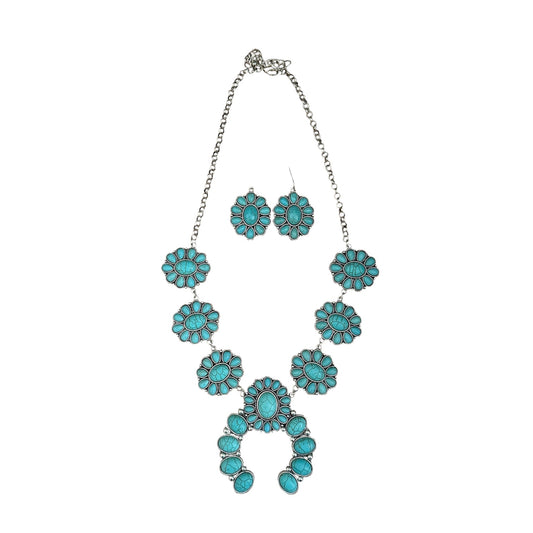 Turquoise Squash Necklace Set