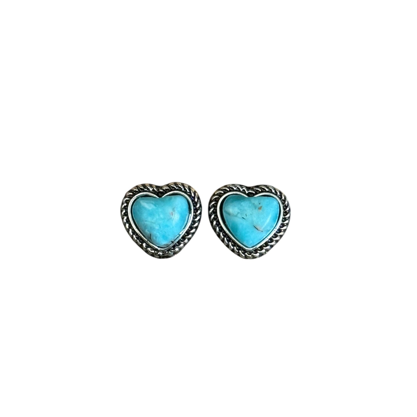 Turquoise Heart Earrings