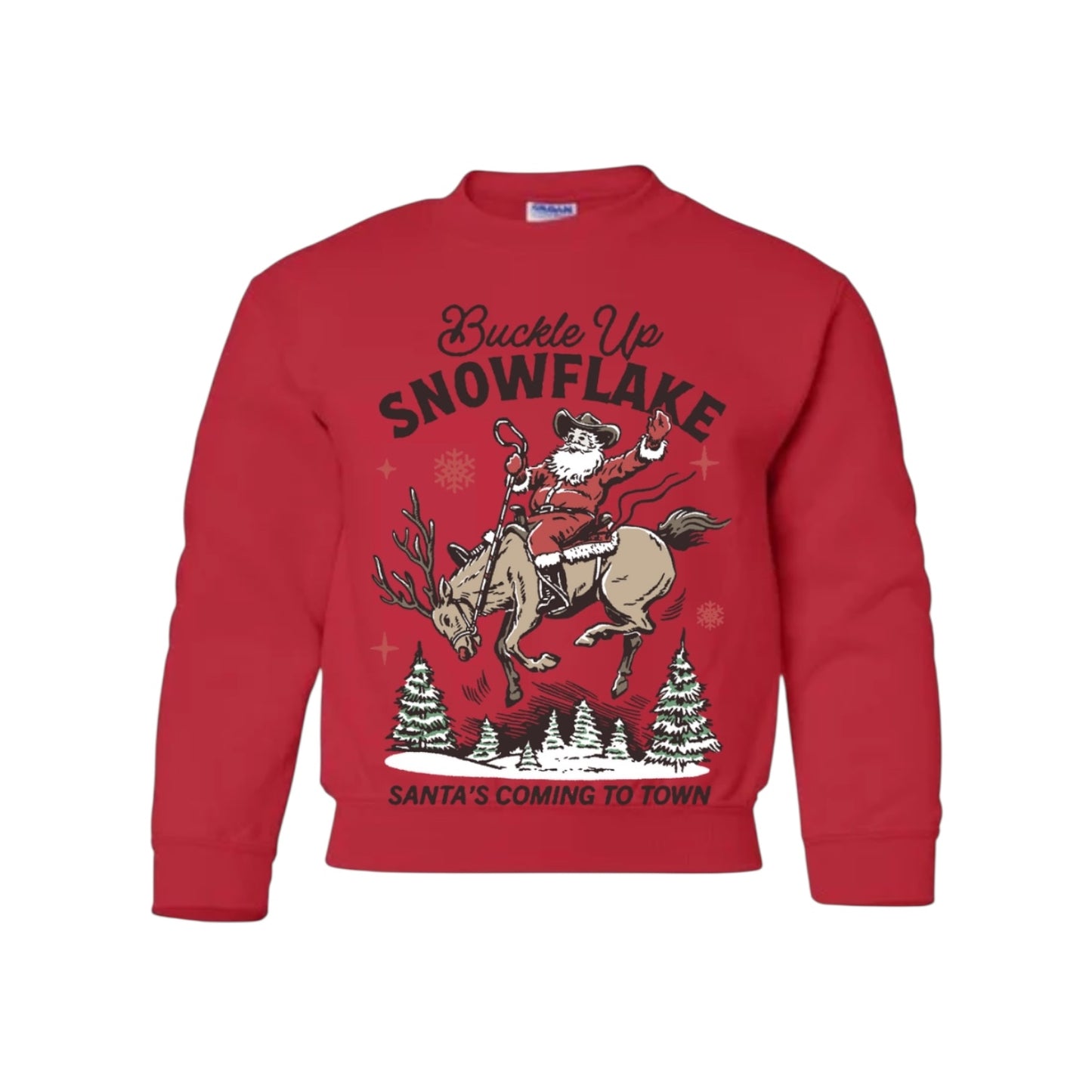 YOUTH/TODDLER Western Christmas Crewnecks (12 designs, 3 colour options) •PRE ORDER•