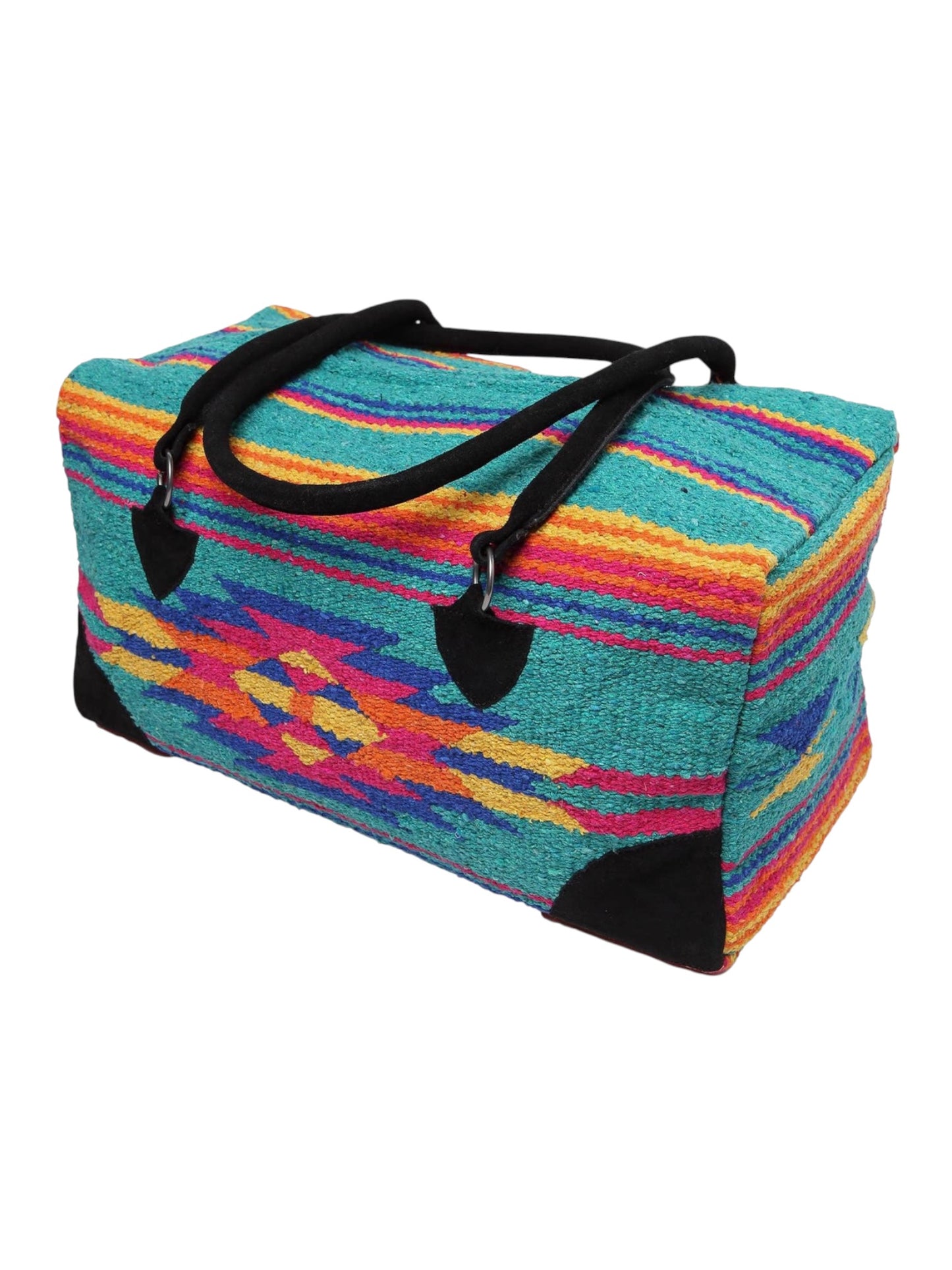 Turquoise Aztec Weekender Bag