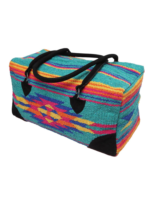 Turquoise Aztec Weekender Bag