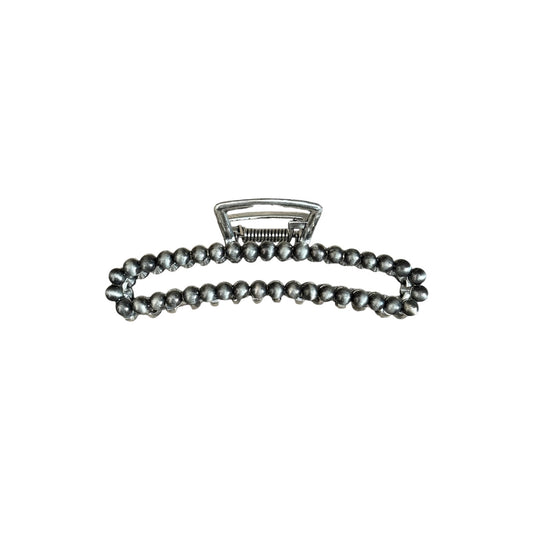 Gunmetal Navajo Pearl Claw Clip