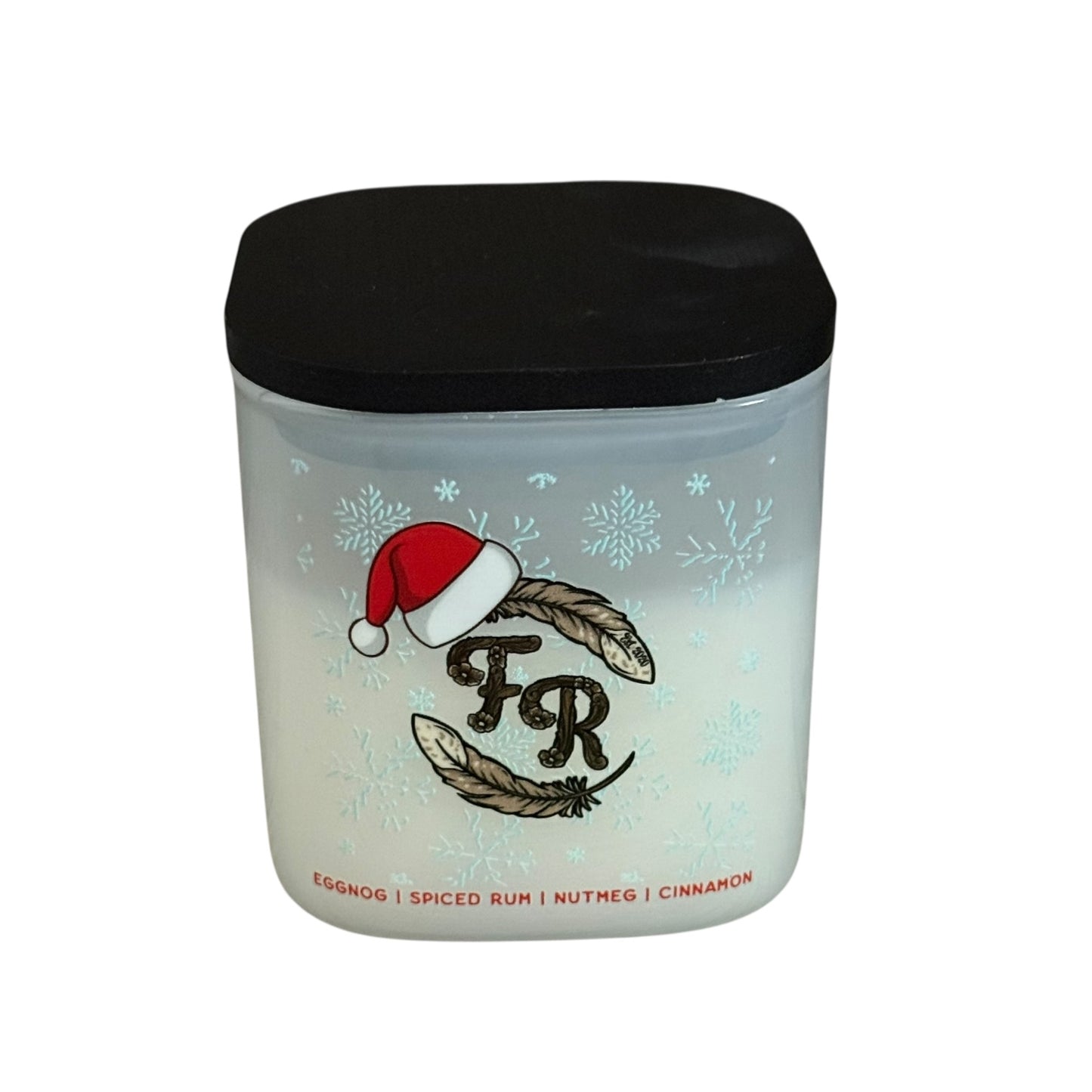 Rum & Eggnog Feathered Roan Christmas Candle