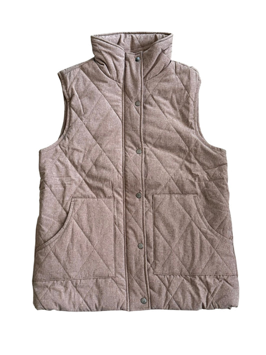 Chestnut Quilted Remy Vest