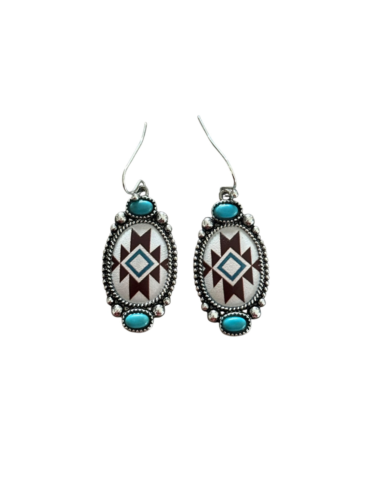 Aztec Turquoise Earrings