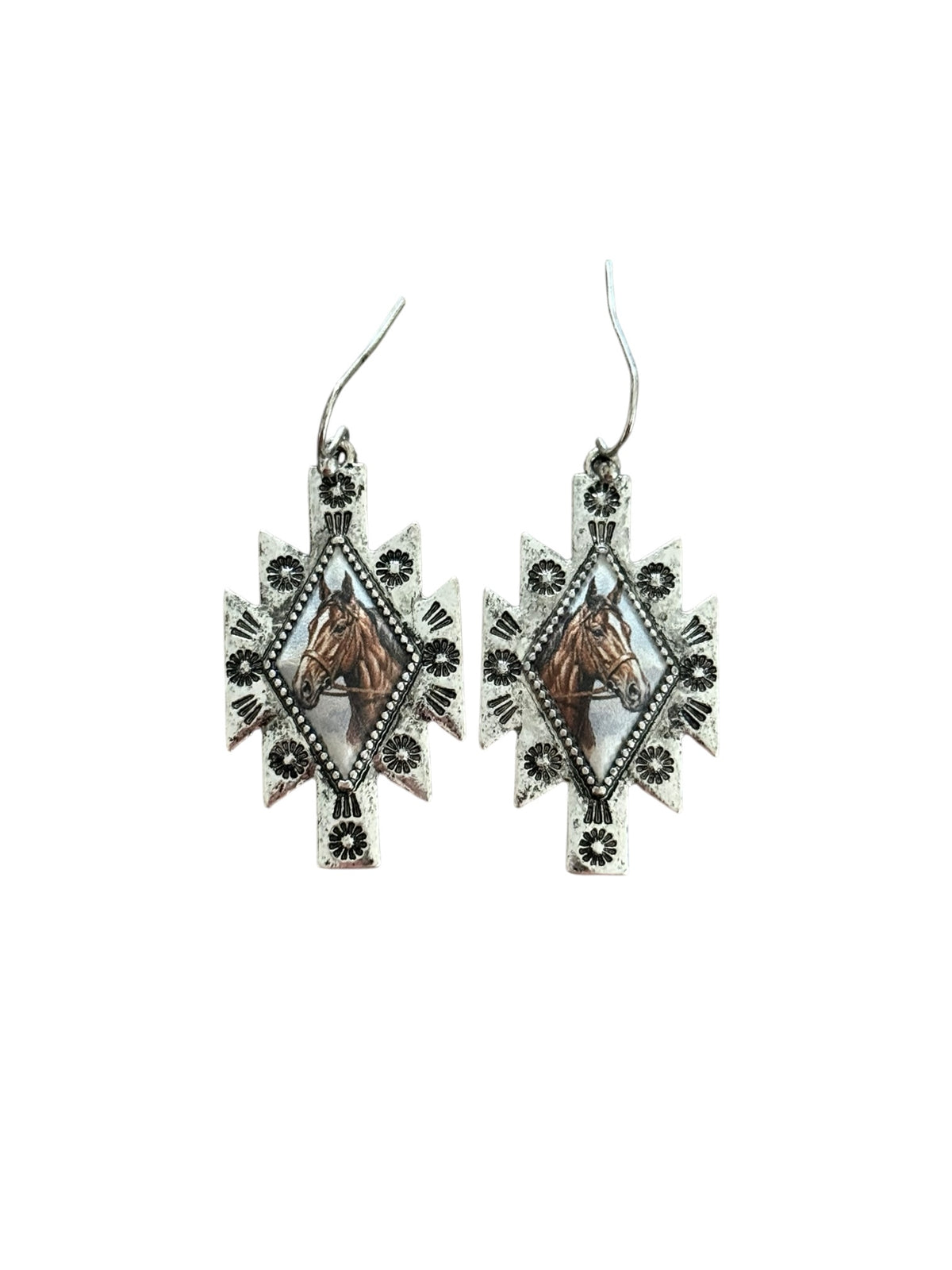 Aztec Horse Earrings