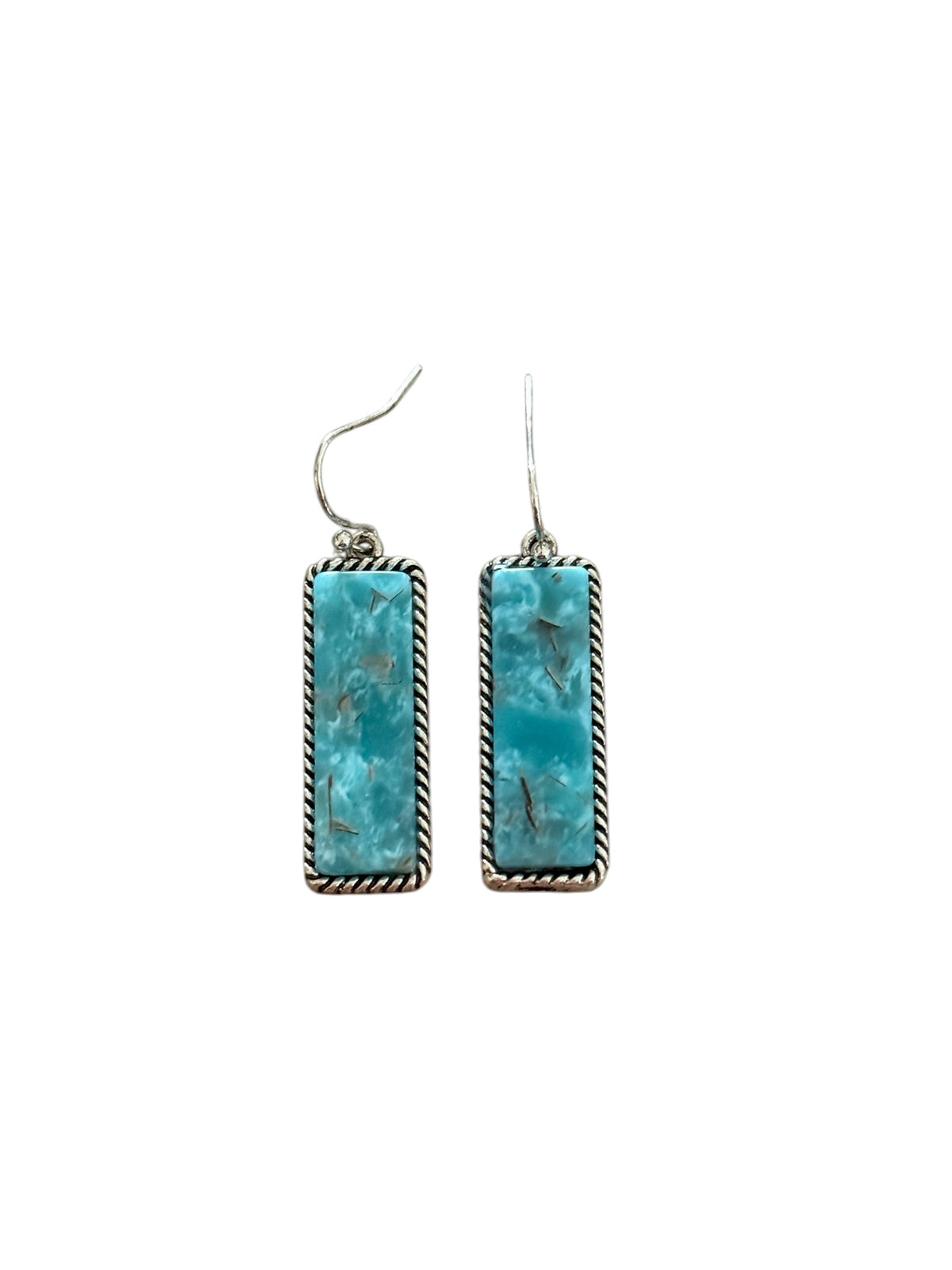Turquoise Dangle Bar Earrings