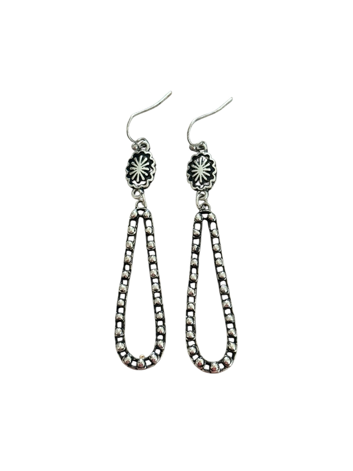 Concho Teardrop Earrings