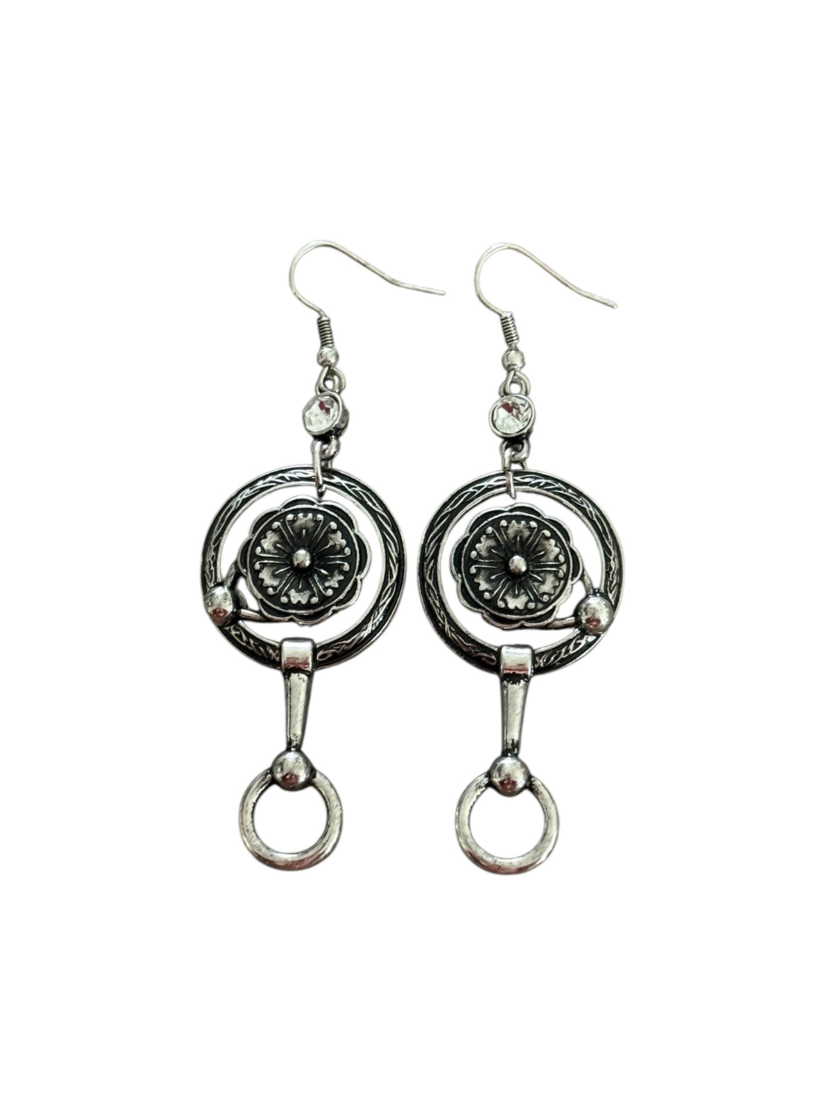 Flower Snaffle Earrings