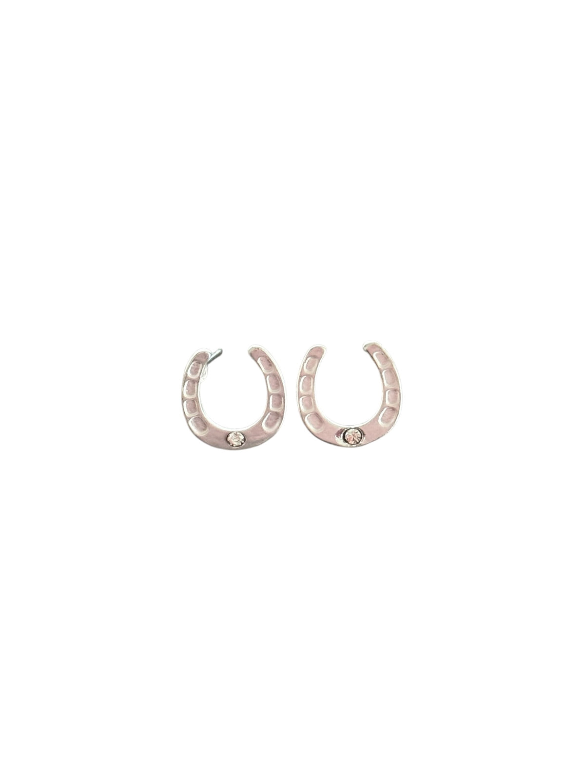 Silver Horseshoe Small Earrings